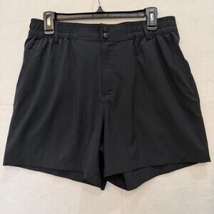 Burlebo Shorts Men's Medium 5.5" Inseam Everyday Black Retro Duck Camo Pocket